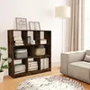 Image de Bibliothèque Chêne Fumé 97,5x29,5x100 Cm Bois D'ingénierie Vidaxl