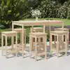 Image de Ensemble De Bar De Jardin 7 Pcs Bois De Pin Massif Vidaxl
