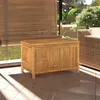 Image de vidaXL Boîte de rangement de jardin 90x52x55 cm Bambou boîte de rangement extérieure boîte de couverture mallette de 319875