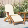 Image de Chaise De Jardin Adirondack Et Repose-pieds Bois Massif Acacia Vidaxl