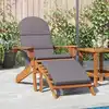 Image de Chaise De Jardin Adirondack Et Repose-pieds Bois Massif Acacia Vidaxl