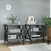 Image de Tables D'appoint 2 Pcs Sonoma Gris 40x42x50 Cm Bois Ingénierie Vidaxl