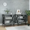 Image de vidaXL Tables dappoint 2 pcs Sonoma gris 40x42x50 cm Bois ingénierie 825779