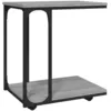 Image de Table D'appoint À Roues Sonoma Gris 50x35x55,5 Cm Vidaxl