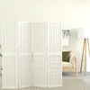 Image de Cloison De Séparation Pliable 4 Panneaux 160x170 Cm Blanc Vidaxl