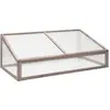 Image de Serre Gris 110x56x39 Cm Bois De Sapin Vidaxl