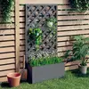 Image de Jardinière En Treillis Gris 65x33x135 Cm Wpc Vidaxl