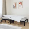 Image de Cadre De Lit Métal Sans Matelas Noir 107x203 Cm Vidaxl