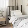 Image de Tête De Lit De Remplacement Métal Noir 75 Cm Vidaxl