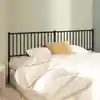 Image de Tête De Lit De Remplacement Métal Noir 200 Cm Vidaxl