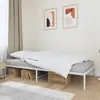 Image de Cadre De Lit Métal Sans Matelas Blanc 100x200 Cm Vidaxl