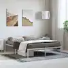 Image de Cadre De Lit Métal Blanc 135x190 Cm Vidaxl