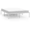 Image de Vidaxl cadre de lit métal sans matelas blanc 160x200 cm