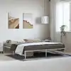 Image de Cadre De Lit Métal Sans Matelas Blanc 183x213 Cm Vidaxl