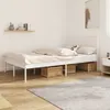 Image de vidaXL Cadre de lit métal avec tête de lit blanc 120x190 cm 350928