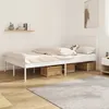 Image de Cadre De Lit Métal Sans Matelas Et Tête De Lit Blanc 120x200 Cm Vidaxl