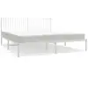 Image de Vidaxl cadre de lit métal sans matelas et tête de lit blanc 183x213 cm