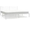 Image de Cadre De Lit Métal Sans Matelas Et Tête De Lit Blanc 193x203 Cm Vidaxl