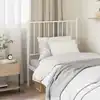Image de Tête De Lit De Remplacement Métal Blanc 75 Cm Vidaxl