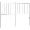 Image de Tête De Lit De Remplacement Métal Blanc 120 Cm Vidaxl
