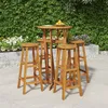 Image de Ensemble De Bar De Jardin 5 Pcs Bois D'acacia Solide Vidaxl