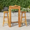 Image de Ensemble De Bar De Jardin 3 Pcs Bois D'acacia Solide Vidaxl