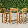 Image de Ensemble De Bar De Jardin 3 Pcs Bois D'acacia Solide Vidaxl