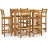 Image de Ensemble De Bar De Jardin 7 Pcs Bois D'acacia Solide Vidaxl