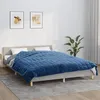 Image de vidaXL Couverture lestée Bleu 220x240 cm 15 kg Tissu 3154864