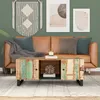 Image de vidaXL Table basse 100x54x40 cm bois de récupération et dingénierie 351952