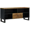 Image de Meuble Tv 100x33x46 Cm Bois De Manguier Et D'ingénierie Vidaxl