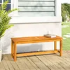 Image de Banc De Jardin 110x35x45 Cm Bois Massif D'acacia Vidaxl