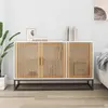 Image de Buffet Blanc 105x30x65 Cm Bois D'ingénierie Vidaxl