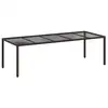 Image de Vidaxl table de jardin marron polyrotin