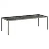 Image de Vidaxl table de jardin gris 250 x 100 x 75 cm polyrotin