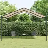 Image de Tente À Auvent Beige 4x4 M Acier Et Tissu Vidaxl
