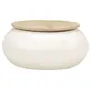 Image de Vidaxl table basse blanc 51x51x27 cm bois de manguier massif
