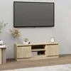 Image de Meuble Tv Avec Porte Chêne Sonoma 102x30x36 Cm Vidaxl