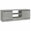 Image de Vidaxl meuble tv avec porte gris béton 102x30x36 cm