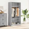 Image de vidaXL Garde-robe sonoma gris 100x50x200 cm bois dingénierie 826615