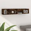 Image de Étagère Murale À Cd Chêne Fumé 100x18x18 Cm Bois D'ingénierie Vidaxl