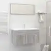 Image de Ensemble De Meubles De Salle De Bain 2 Pcs Sonoma Gris Vidaxl