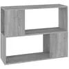 Image de Bibliothèque/séparateur De Pièce Sonoma Gris 80x24x63 Cm Vidaxl