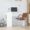 Image de Bureau Blanc 100x55x75 Cm Bois D'ingénierie Vidaxl