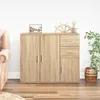 Image de vidaXL Buffet Chêne sonoma 91x295x75 cm Bois dingénierie 823272
