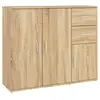 Image de Vidaxl buffet chêne sonoma 91x29,5x75 cm bois d'ingénierie
