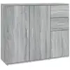 Image de Vidaxl buffet sonoma gris 91x29,5x75 cm bois d'ingénierie