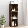 Image de Bibliothèque/meuble Tv Chêne Fumé 36x30x114cm Bois D'ingénierie Vidaxl