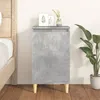 Image de Table De Chevet Gris Béton 40x35x70 Cm Bois D'ingénierie Vidaxl