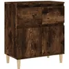 Image de Buffet Chêne Fumé 60x35x70 Cm Bois D'ingénierie Vidaxl